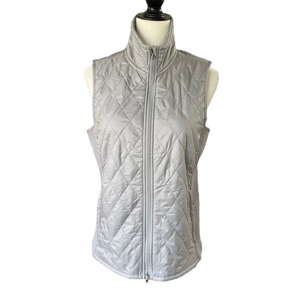 L.L. Bean Women's Fleece-Lined PrimaLoft Vest Gray Size Medium Regular - Picture 12 of 12